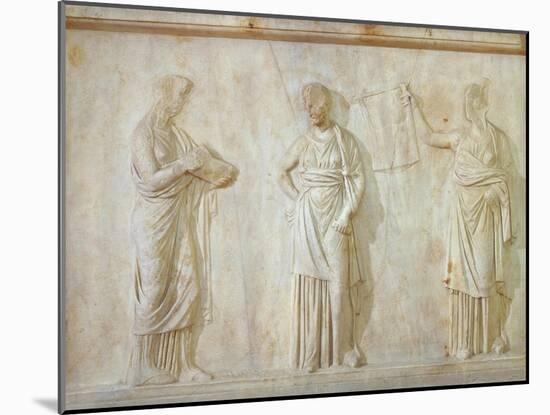 Greek Civilization, Relief Depicting Three Muses-null-Mounted Giclee Print