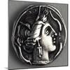 Greek Drachma Depicting Female Portrait Uncovered in Emporium, River Port of Rome-null-Mounted Giclee Print