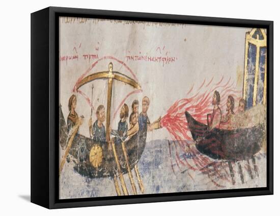 Greek Fire-Byzantine-Framed Premier Image Canvas