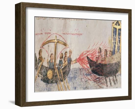 Greek Fire-Byzantine-Framed Giclee Print