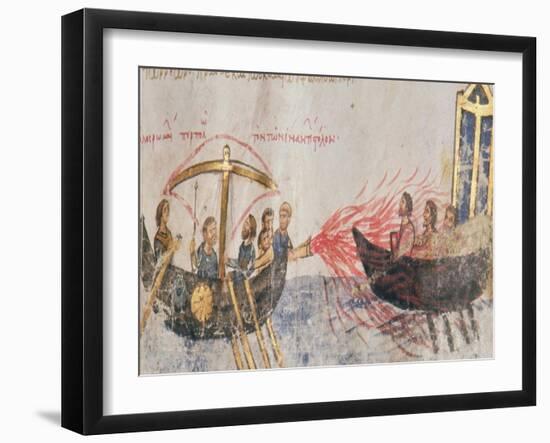 Greek Fire-Byzantine-Framed Giclee Print