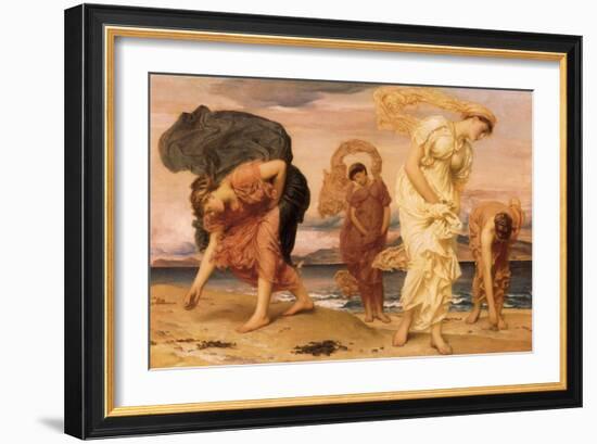 Greek Girls on Beach, 1871-Frederick Leighton-Framed Giclee Print