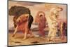 Greek Girls Picking up Pebbles-Frederick Leighton-Mounted Art Print