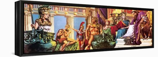 Greek Gods and Goddesses-Payne-Framed Premier Image Canvas