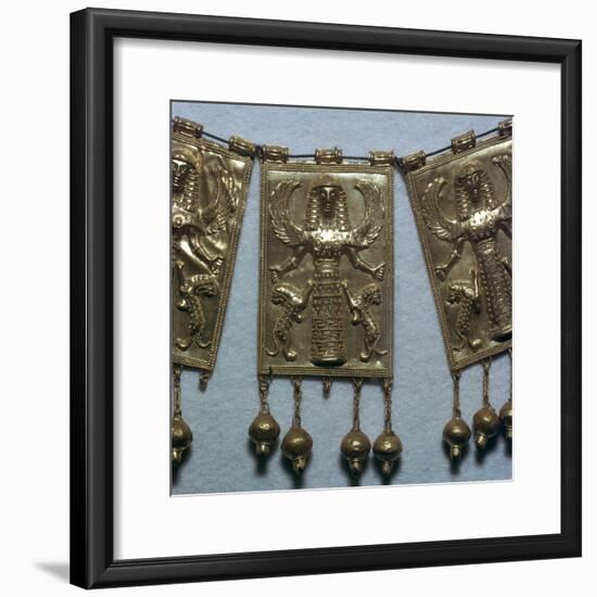 Greek gold pectoral plaque showing Artemis, 7th century BC-Unknown-Framed Giclee Print