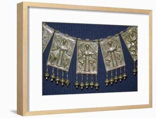 Greek gold pectoral plaques with Artemis, 7th century BC. Artist: Unknown-Unknown-Framed Giclee Print