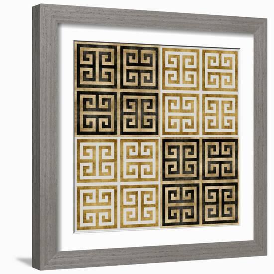 Greek Key I-Ellie Roberts-Framed Art Print