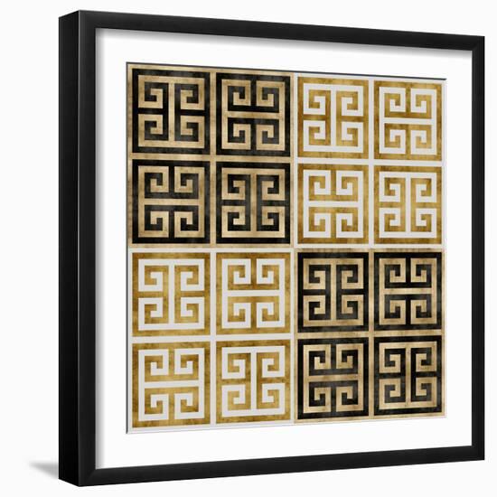 Greek Key I-Ellie Roberts-Framed Art Print