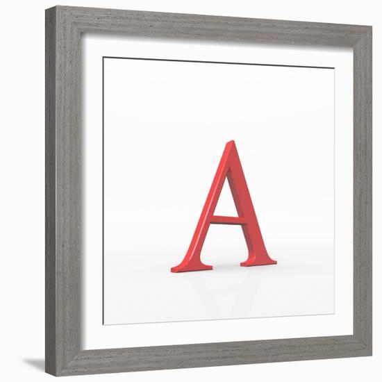 Greek Letter Alpha, Upper Case-David Parker-Framed Premium Photographic Print