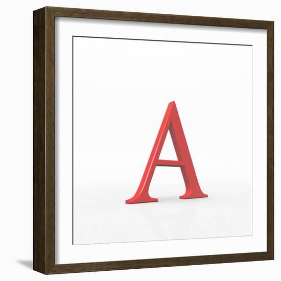 Greek Letter Alpha, Upper Case-David Parker-Framed Premium Photographic Print