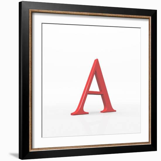 Greek Letter Alpha, Upper Case-David Parker-Framed Premium Photographic Print