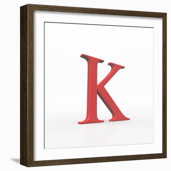 Greek Letter Kappa, Upper Case-David Parker-Framed Premium Photographic Print