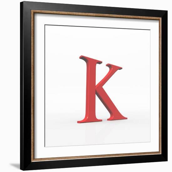 Greek Letter Kappa, Upper Case-David Parker-Framed Premium Photographic Print