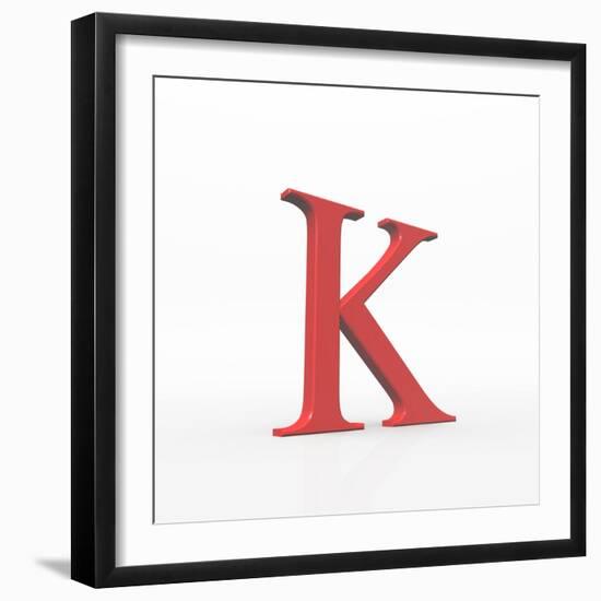 Greek Letter Kappa, Upper Case-David Parker-Framed Premium Photographic Print