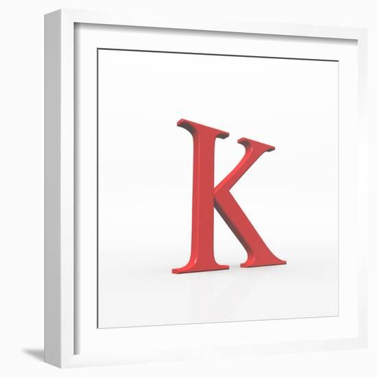 Greek Letter Kappa, Upper Case-David Parker-Framed Premium Photographic Print