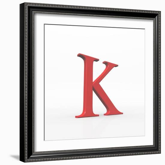 Greek Letter Kappa, Upper Case-David Parker-Framed Premium Photographic Print