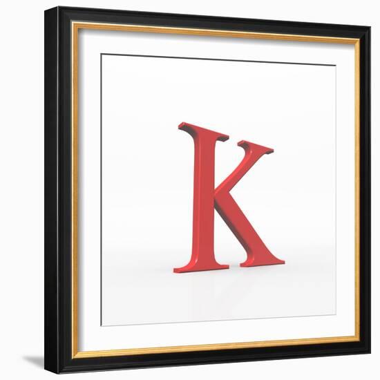 Greek Letter Kappa, Upper Case-David Parker-Framed Premium Photographic Print