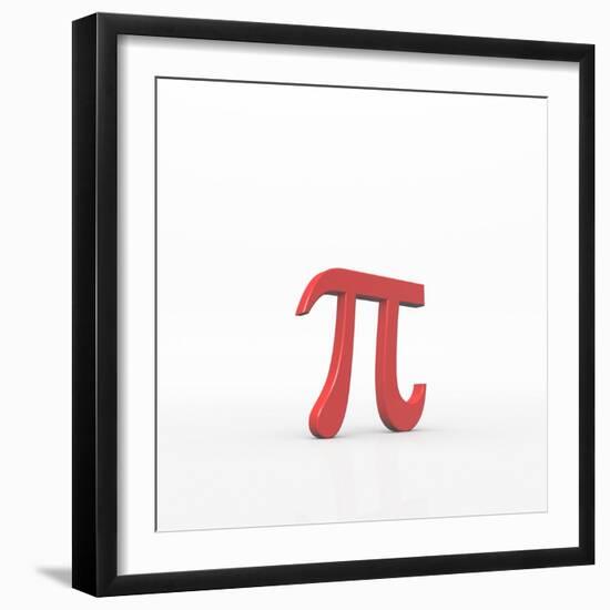 Greek Letter Pi, Lower Case-David Parker-Framed Premium Photographic Print