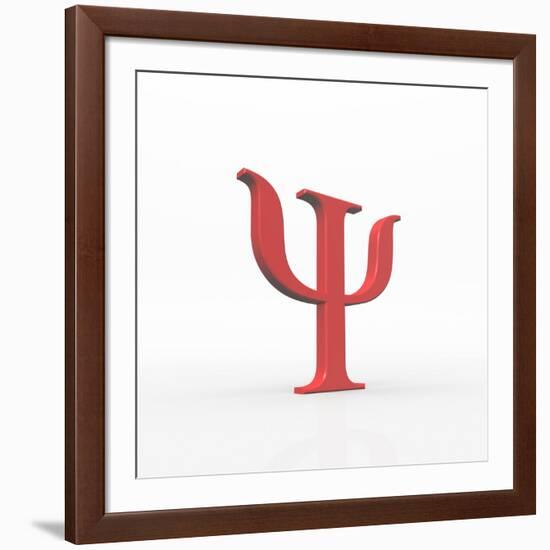 Greek Letter Psi, Upper Case-David Parker-Framed Photographic Print