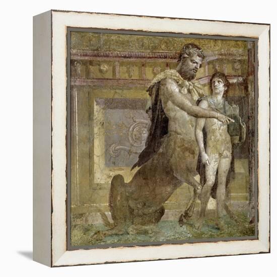 Greek Mythology : the Education of Achilles by the Centaur Chiro-null-Framed Premier Image Canvas