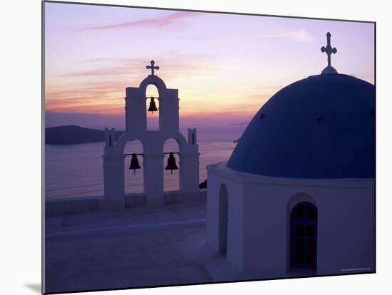 Greek Orthodox Church in Fira, Santorini (Thira), Cyclades Islands, Greece-Gavin Hellier-Mounted Photographic Print