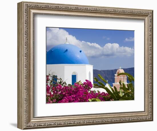 Greek Orthodox Church in Oia Village, Santorini Island, Cyclades, Greek Islands, Greece, Europe-Richard Cummins-Framed Photographic Print