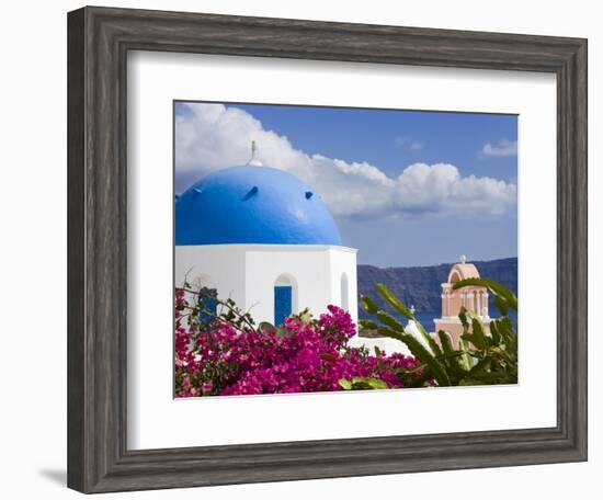 Greek Orthodox Church in Oia Village, Santorini Island, Cyclades, Greek Islands, Greece, Europe-Richard Cummins-Framed Photographic Print