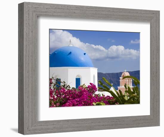 Greek Orthodox Church in Oia Village, Santorini Island, Cyclades, Greek Islands, Greece, Europe-Richard Cummins-Framed Photographic Print