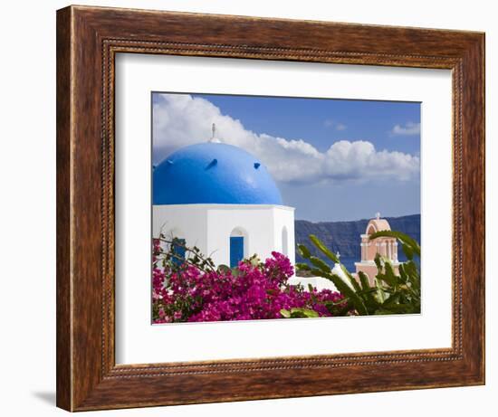 Greek Orthodox Church in Oia Village, Santorini Island, Cyclades, Greek Islands, Greece, Europe-Richard Cummins-Framed Photographic Print