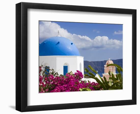 Greek Orthodox Church in Oia Village, Santorini Island, Cyclades, Greek Islands, Greece, Europe-Richard Cummins-Framed Photographic Print