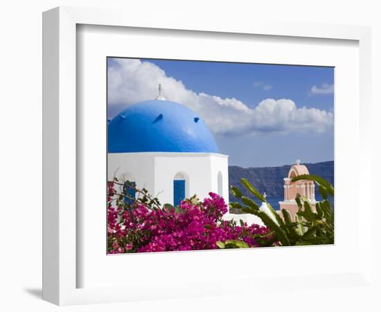 Greek Orthodox Church in Oia Village, Santorini Island, Cyclades, Greek Islands, Greece, Europe-Richard Cummins-Framed Photographic Print