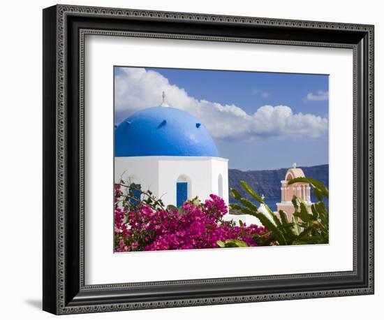 Greek Orthodox Church in Oia Village, Santorini Island, Cyclades, Greek Islands, Greece, Europe-Richard Cummins-Framed Photographic Print