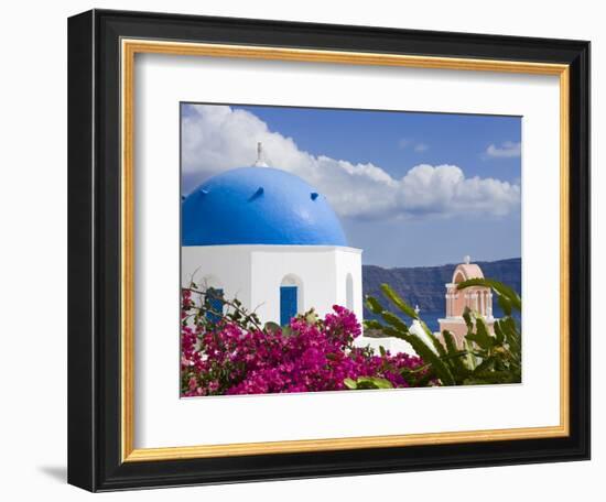 Greek Orthodox Church in Oia Village, Santorini Island, Cyclades, Greek Islands, Greece, Europe-Richard Cummins-Framed Photographic Print