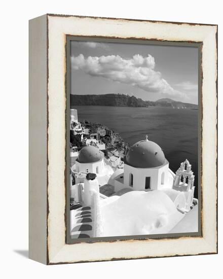 Greek Orthodox Church in Oia Village, Santorini Island, Cyclades, Greek Islands, Greece, Europe-Richard Cummins-Framed Premier Image Canvas