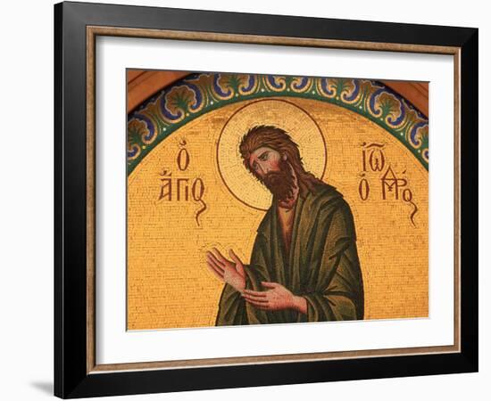 Greek Orthodox Icon Depicting St. John the Baptist, Thessaloniki, Macedonia, Greece, Europe-Godong-Framed Photographic Print