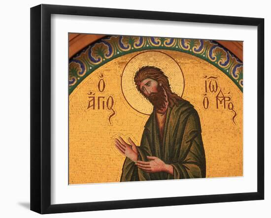 Greek Orthodox Icon Depicting St. John the Baptist, Thessaloniki, Macedonia, Greece, Europe-Godong-Framed Photographic Print