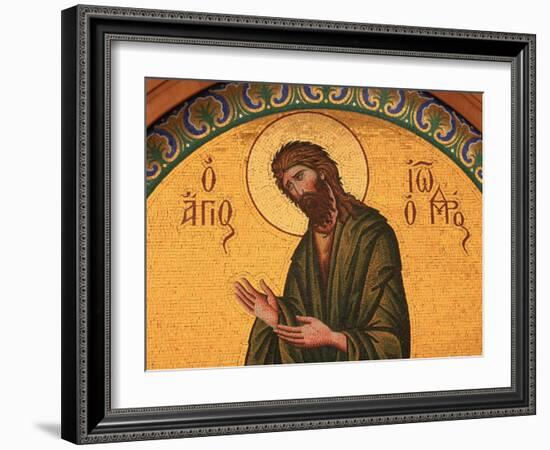 Greek Orthodox Icon Depicting St. John the Baptist, Thessaloniki, Macedonia, Greece, Europe-Godong-Framed Photographic Print