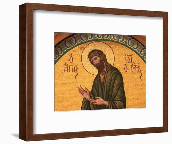 Greek Orthodox Icon Depicting St. John the Baptist, Thessaloniki, Macedonia, Greece, Europe-Godong-Framed Photographic Print