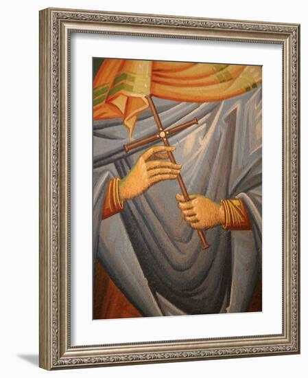 Greek Orthodox Icon Detail, Thessaloniki, Macedonia, Greece, Europe-Godong-Framed Photographic Print