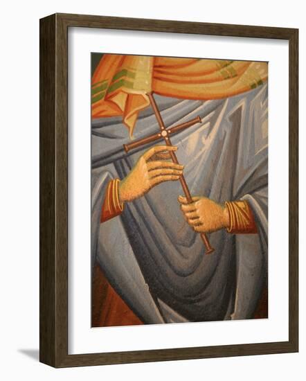 Greek Orthodox Icon Detail, Thessaloniki, Macedonia, Greece, Europe-Godong-Framed Photographic Print