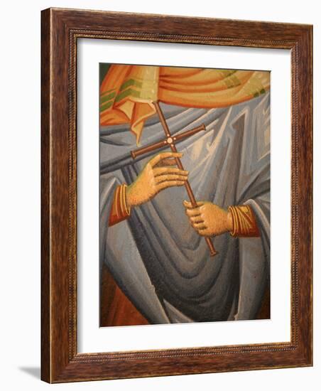 Greek Orthodox Icon Detail, Thessaloniki, Macedonia, Greece, Europe-Godong-Framed Photographic Print