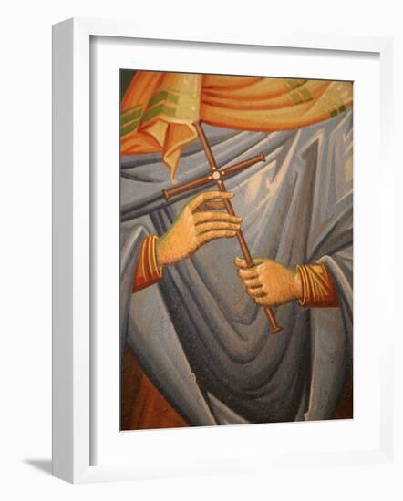 Greek Orthodox Icon Detail, Thessaloniki, Macedonia, Greece, Europe-Godong-Framed Photographic Print