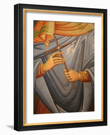 Greek Orthodox Icon Detail, Thessaloniki, Macedonia, Greece, Europe-Godong-Framed Photographic Print