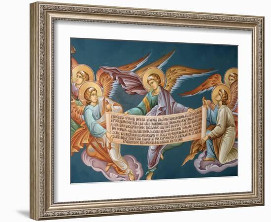 Greek Orthodox Icon Detail, Thessaloniki, Macedonia, Greece, Europe-Godong-Framed Photographic Print