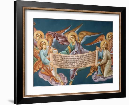 Greek Orthodox Icon Detail, Thessaloniki, Macedonia, Greece, Europe-Godong-Framed Photographic Print