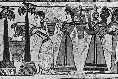 Greek Painting of Sacrificial Scene Giclee Print | Art.com