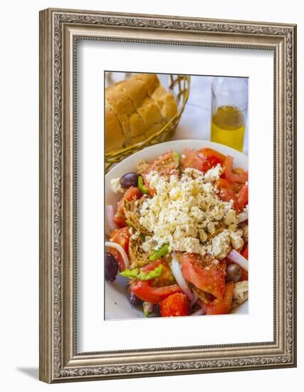 Greek Panzanella Salad, Kalymnos, Dodecanese, Greek Islands, Greece, Europe-Neil Farrin-Framed Photographic Print