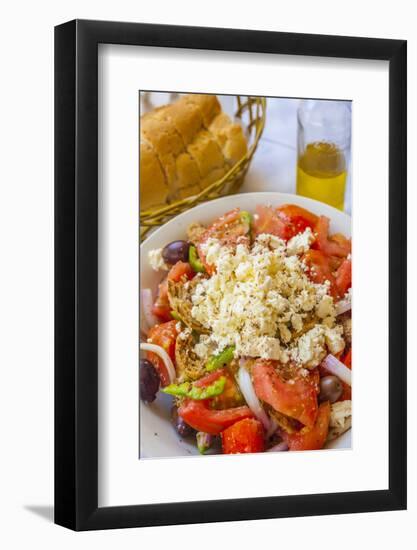 Greek Panzanella Salad, Kalymnos, Dodecanese, Greek Islands, Greece, Europe-Neil Farrin-Framed Photographic Print