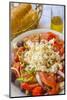 Greek Panzanella Salad, Kalymnos, Dodecanese, Greek Islands, Greece, Europe-Neil Farrin-Mounted Photographic Print