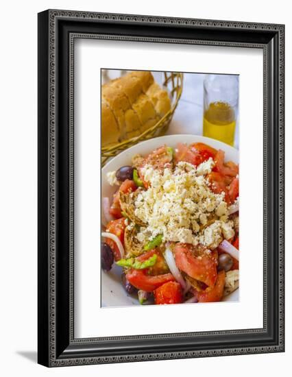 Greek Panzanella Salad, Kalymnos, Dodecanese, Greek Islands, Greece, Europe-Neil Farrin-Framed Photographic Print